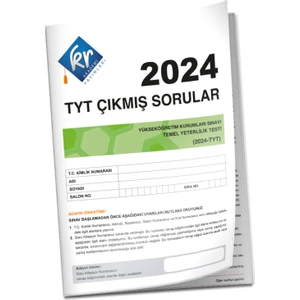 Kr Akademi Yayınları 2024 TYT Çıkmış Sorular Tıpkı Basım Kitapçığı