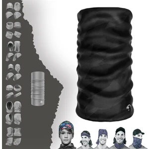 Extreme Gri Çizgili Siyah Tabanlı Boyunluk Bandana Baf Toka Maske Saçbandı