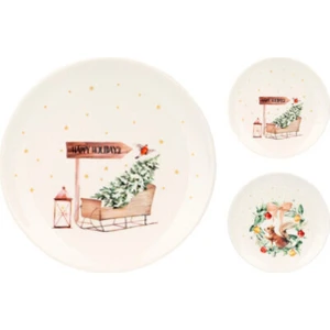 Boyner Evde Yemek Tabağı Xmas Plate, Dolomıte 1