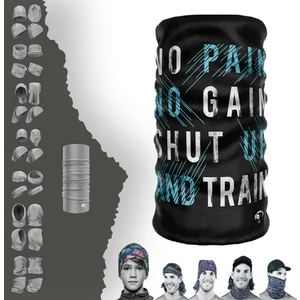 Extreme Mavi Beyaz Yazılı Siyah Boyunluk Bandana Baf Toka Maske Saçbandı