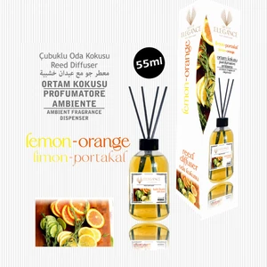 Elegance Vip Perfume Portakal - Limon Reed Diffuser Bambu Çubuklu Oda Kokusu 55 ml