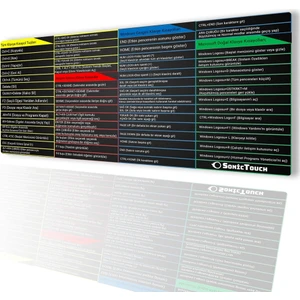 Sonic Touch Ultragrand Windows Klavye Kısayol Tuşları Tablosu Referans Kılavuzu Xxl Klavye Mouse Pad 40X90CM