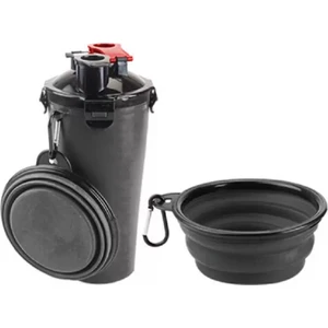 Patici Miss Kedi Köpek Su ve Mama Matarası Katlanır Mama Kabı Seti