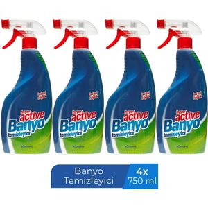 Hyper Actıve Banyo Temizleyici Sprey 750 ml x 4 Adet