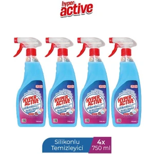 Hyper Actıve Silikonlu Yüzey Temizleyici 750 ml x 4 Adet