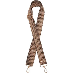 Angel Çanta Aksesuar 120X3 cm Jüt Kolon Çanta Sapı Renkli Simli Light Gold Metalli