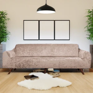 Bibaha Home Kadife Lastikli 3 Kişilik Koltuk Örtüsü | Kanepe Kılıfı| Çekyat Örtüsü Kılıfı