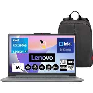 Ideapad Slim 3 Intel Core I5 12450H 16GB Ddr5 1tb SSD Intel UHD Graphics 16" IPS Wuxga W11P Işıklı Klavye Dizüstü Bilgisayar 83ES002HTR+SNERTECHÇANTA