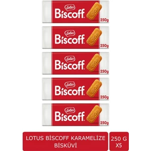 Biscoff Karamelize Bisküvi 250 gr - 5'li Paket