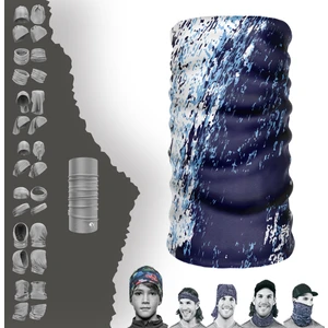 Extreme Beyaz Mavi Desenli Lacivert Boyunluk Bandana Baf Toka Maske Saçbandı