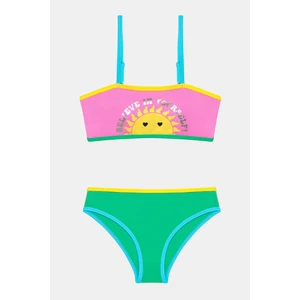 Genç Kız Summer Bandeau Çok Renkli Bikini Takımı