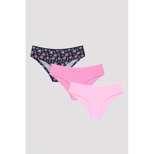 Peony 3lü Çok Renkli Hipster Külot