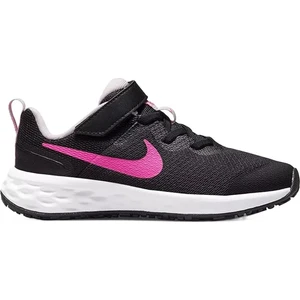 Revolution 6 Walk Shoes Lastik Ipli Kolay Giyimli Yürüyüş Ayakkabısı Siyah Pembe Swoosh