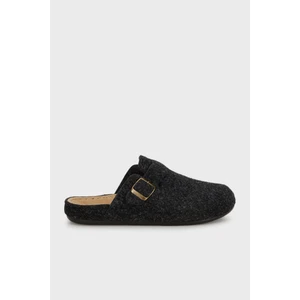 Kemerli Keçe Kışlık Ev Terlik Erkek Terlik 6711003