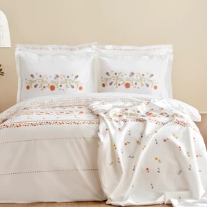 Karaca Home Clarice  Pamuk Çift Kişilik Nevresim Pike Takımı Multicolor