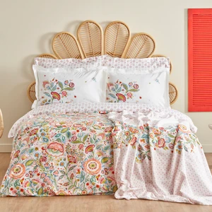 Karaca Home Sarthe  Pamuk Çift Kişilik Nevresim Pike Takımı Multicolor