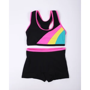 Kız Çocuk Şortlu Bikini- Yüzücü Myo5956
