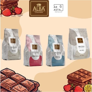 Damla Çikolata 4 Lü Set Sütlü-Bitter-Frambuaz-Fildişi 1 kg x 4