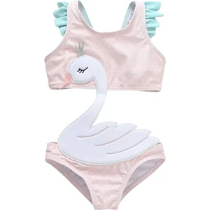 Pembe Kuğu Mayo Kız Bebek Çocuk Mayo