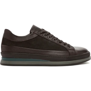 Erkek Kahverengi Bağcıklı Casual Sneaker 24WFD660014