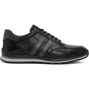 Erkek Siyah Bağcıklı Sneaker 24WFD674918