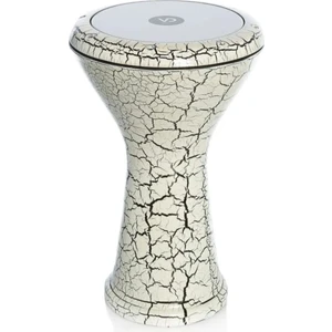 VD-3044 Çömlek Çatlak Boyalı Darbuka Beyaz