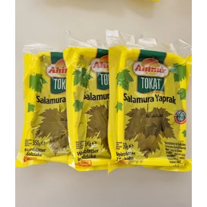 Tokat Ahinur Yeni Mahsül Salamura Asma Yaprağı 350 gr x3 (Köpük Tabakta Vakumlu)