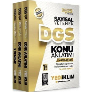 Yediiklim Yayınları 2025 DGS Konu Anlatımlı Modüler Set