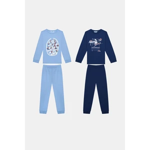 Erkek Çocuk Hockey Bunny 2li Çok Renkli Pijama Takımı