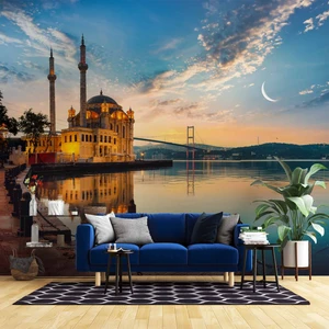 Duvar Kağıdı Baskı Istanbul Boğaz Manzaralı Duvar Kağıdı
