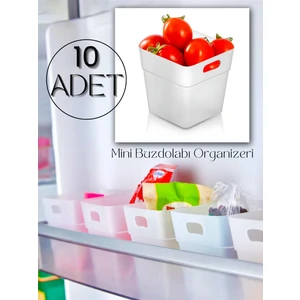 10'lu Set Buzdolabı & Kapak Içi Düzenleyici, Organizer Kutu, Mutfak Organizeri, Buzdolabı Organizeri