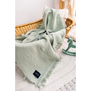 4 Katlı Müslin Çok Amaçlı Bebek&çocuk Müslin Örtü Battaniye  Pamuk 110X110CM