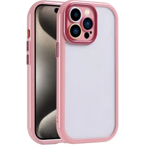 Techno Guru iPhone 15 Pro Max Kılıf Kamera Korumalı Renkli Kenar ve Çerçeve Tasarımlı Vitamin Kapak