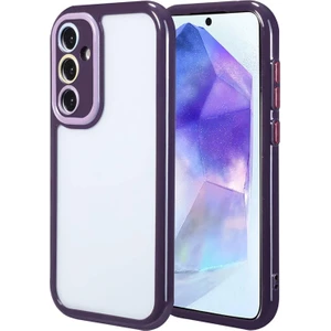 Techno Guru Samsung Galaxy A55 Kılıf Kamera Korumalı Renkli Kenar ve Çerçeve Tasarımlı Vitamin Kapak