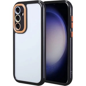 Techno Guru Samsung Galaxy S23 Kılıf Kamera Korumalı Renkli Kenar ve Çerçeve Tasarımlı Vitamin Kapak