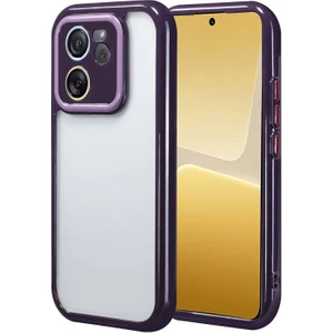 Techno Guru Xiaomi Mi 13T Pro Kılıf Kamera Korumalı Renkli Kenar ve Çerçeve Tasarımlı Vitamin Kapak