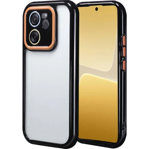 Techno Guru Xiaomi Mi 13T Pro Kılıf Kamera Korumalı Renkli Kenar ve Çerçeve Tasarımlı Vitamin Kapak