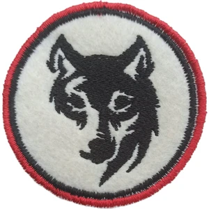 Keskin Nakış Ütü ile Yapışan Kurt Arma Yama Patch 6 cm