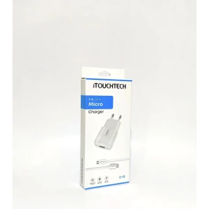 Şarj Cihazı Mikro-Usb (Başlık+Kablo Takım) Seyahat Şarj 2.1A 12 Watt E10