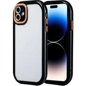 Techno Guru iPhone 11 Kılıf Kamera Korumalı Renkli Kenar ve Çerçeve Tasarımlı Vitamin Kapak