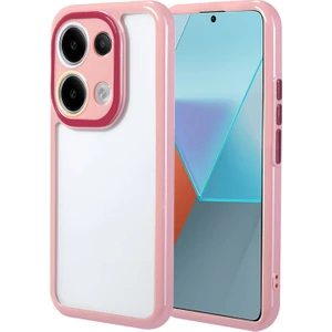 Techno Guru Redmi Note 13 Pro 4g Kılıf Kamera Korumalı Renkli Kenar ve Çerçeve Tasarımlı Vitamin Kapak