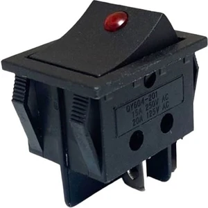 IC-104D 220 Volt Geniş Nokta Işıklı On Off Anahtar Aç Kapa Düğme Buton