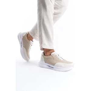 Hakiki Deri MBKRY301-VZ Erkek Vizon Sneaker & Spor Ayakkabı