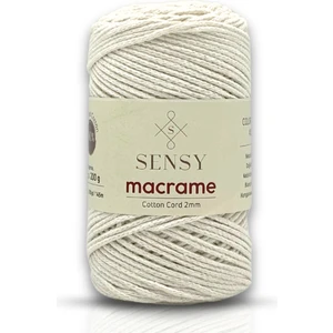Premium Koton Pamuk Makrome İpi 2mm Cotton Zincir Makrome Çanta İpi Supla İpi Koton İp