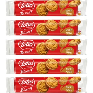 Bıscoff Sandwıch Bıscoff Cream Sürülebilir Kremalı Bisküvi -  150 gr x 5 Adet