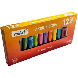 Akrilik Boya Seti 15 Ml.x 12 Renk Tüp (EN71-3)