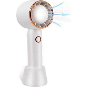 Mini El Tipi Soğutucu Fan Kablosuz Masa Üstü Mini 4000 Mah Şarjlı Vantilatör El Fanı Şarzjlı Doğal Esintili Kademeli Standlı (Yurt Dışından)