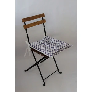 Dekoratif Pofidik Sandalye Minderi Bağcıklı 40X40 (Mor)