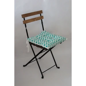 Dekoratif Pofidik Sandalye Minderi Bağcıklı 40X40 (Turkuaz)