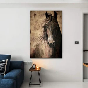 BD Digital Dekoratif Duvar Aksesuarı  At  Kanvas Tablo